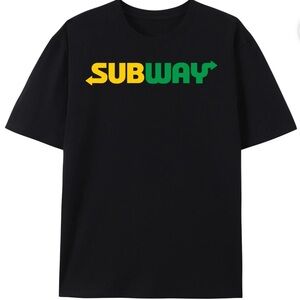Subway T-Shirt Size 3XL Restaurant Logo Men's Graphic Tees Eat Fresh NEW